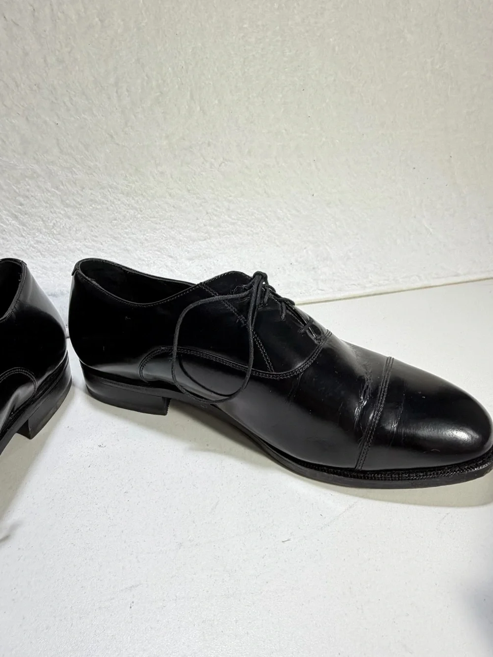 Florsheim Cap Toe Oxford Black Leather Dress Shoes Men’s Size 10
